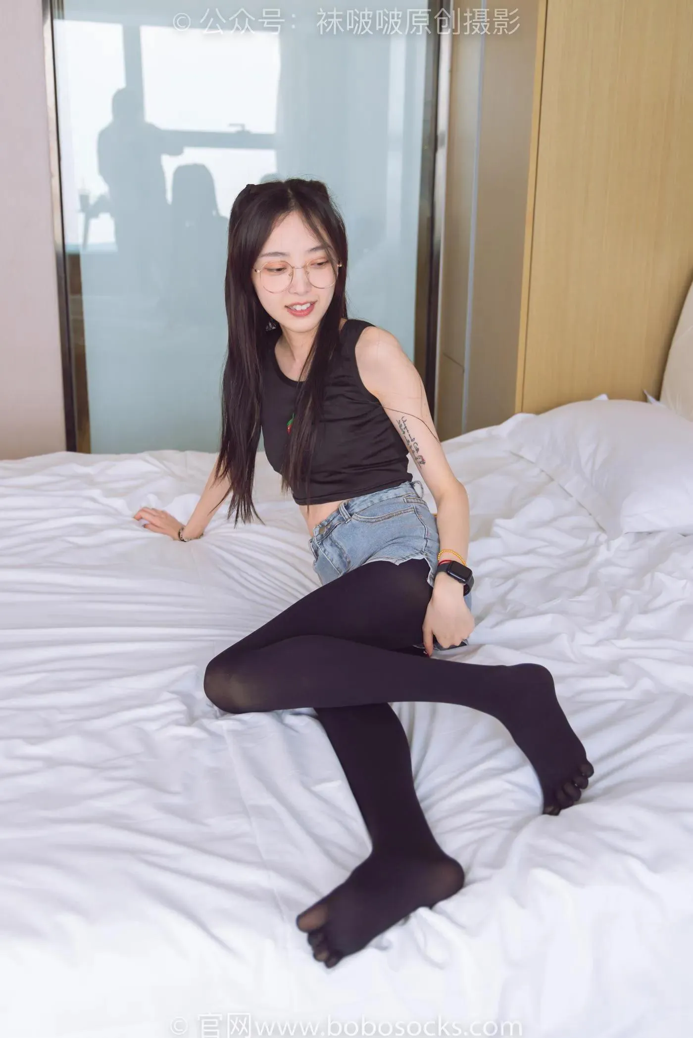 [BoBoSocks袜啵啵]NO.192 稚予-高跟鞋、黑色五指袜 [139P]插图1